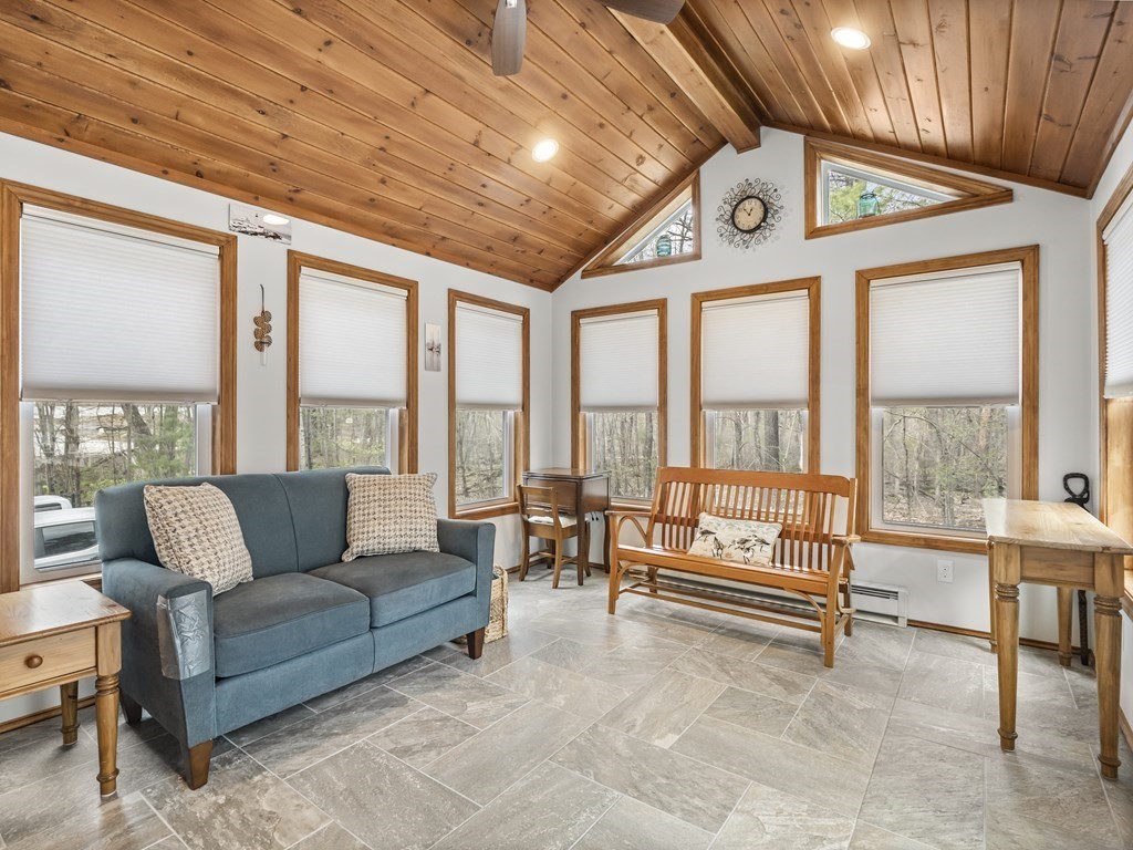 17 Chestnut Road Tyngsboro, MA 01879 - Photo 8 of 41 a living room with furniture and a floor to ceiling window