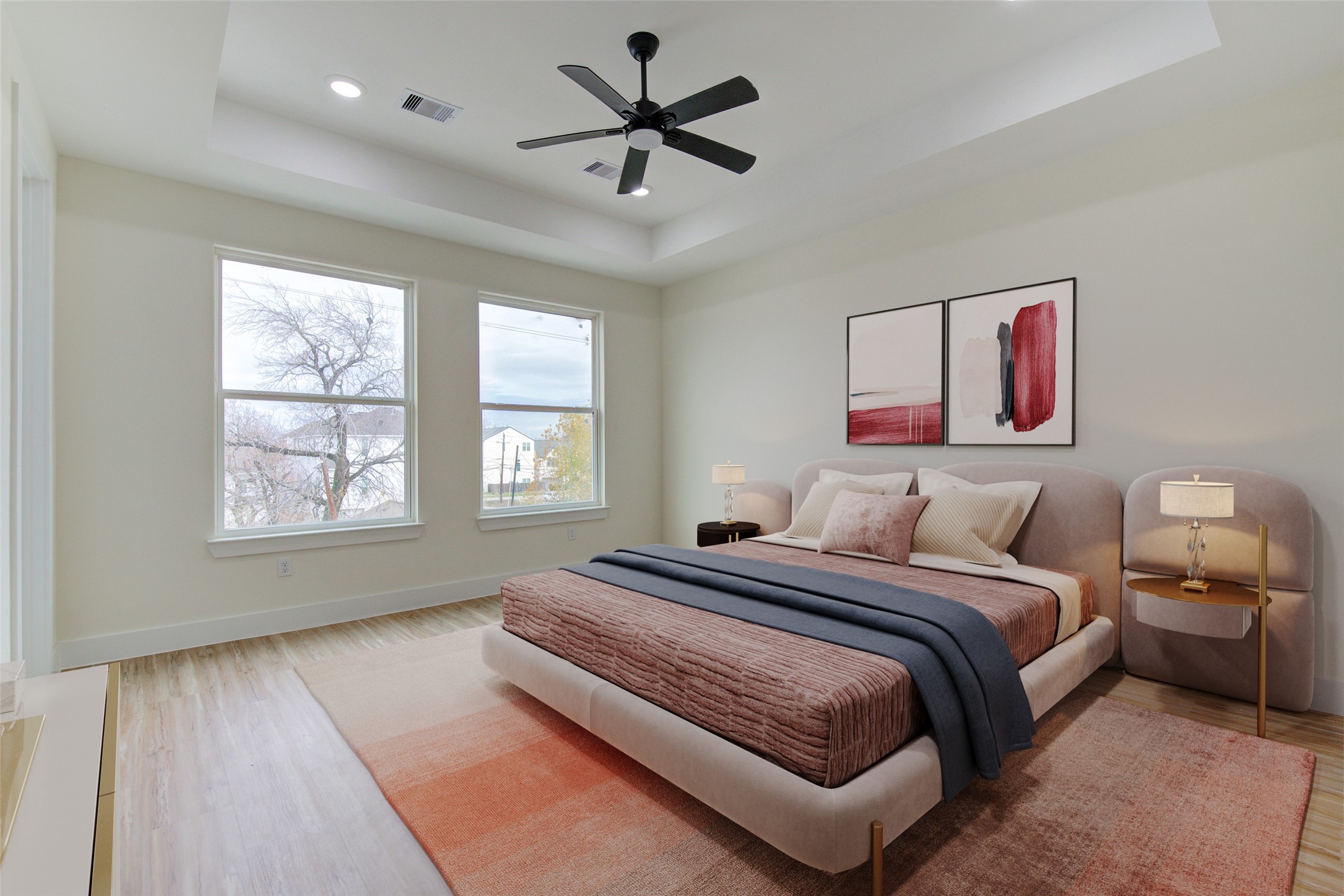4308 Alice Street Houston, TX 77021 - Photo 25 of 25 a bedroom with a bed and a large window