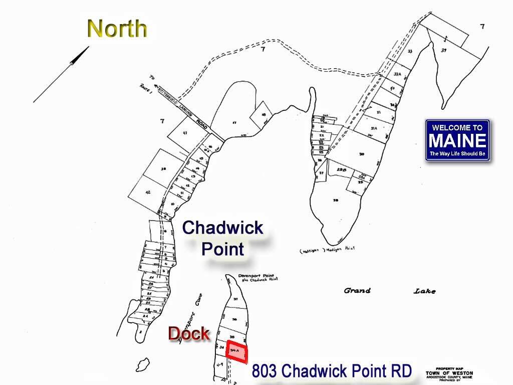 803 Chadwick Pt Road Weston, ME 04424 - Photo 11 of 116 map-east-grand-lake