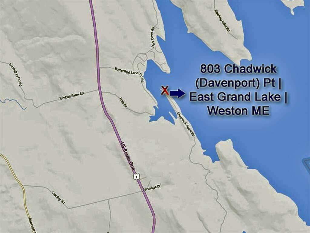 803 Chadwick Pt Road Weston, ME 04424 - Photo 8 of 116 map-chadwick-point-log-home