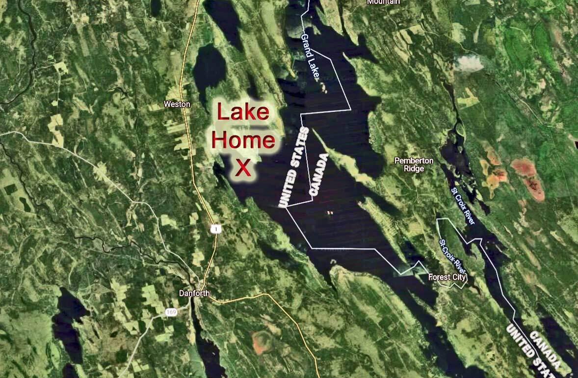 803 Chadwick Pt Road Weston, ME 04424 - Photo 10 of 116 aerial-map-lake-home-grand