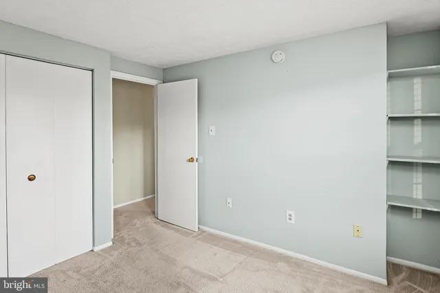 a view of a room with shelf and racks on the wall