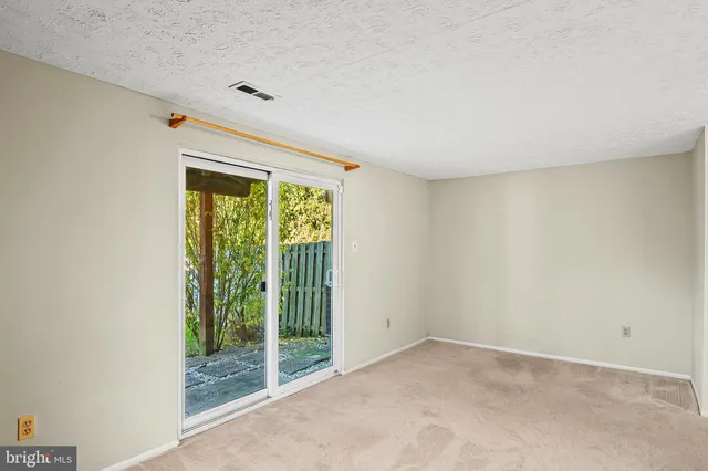 a view of an empty room