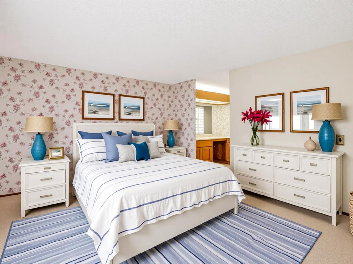 7391 Vía Cantares San Jose, CA 95135 - Photo 26 of 45 a bedroom with a bed and a dresser