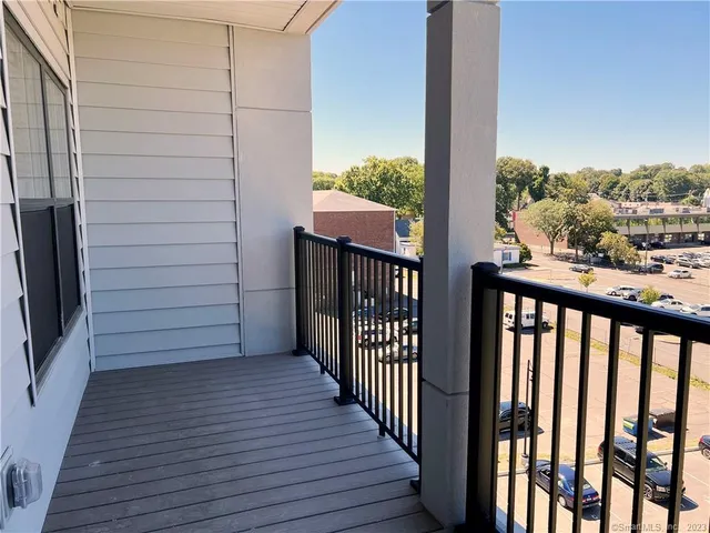 a view of a balcony