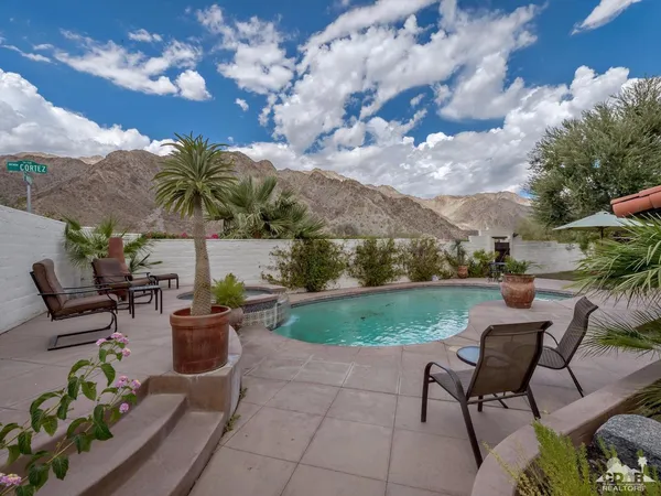 a view of a patio