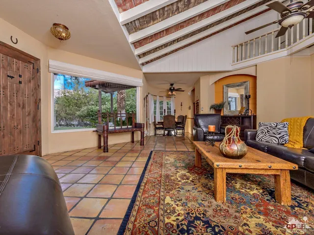 a outdoor living space with furniture and a couch