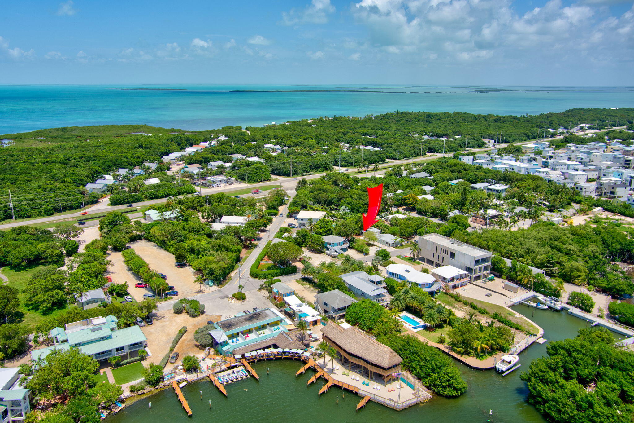 15 Seaside Avenue Key Largo, FL 33037 - Photo 36 of 39 an aerial view of residential houses with outdoor space and trees