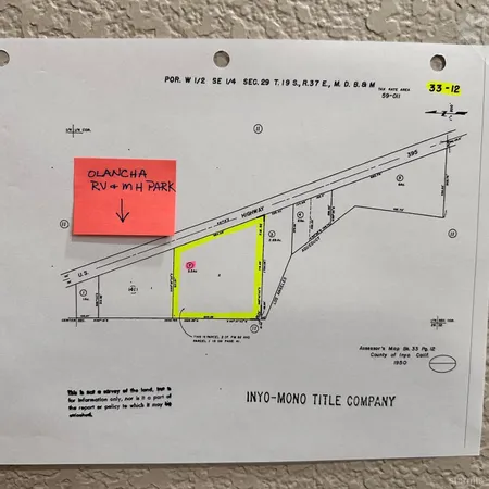 $50,000 | 0 Hwy 395 Olancha Ca, Olancha, CA 93549