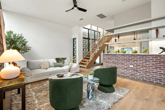 a kitchen with a stove and a cabinets