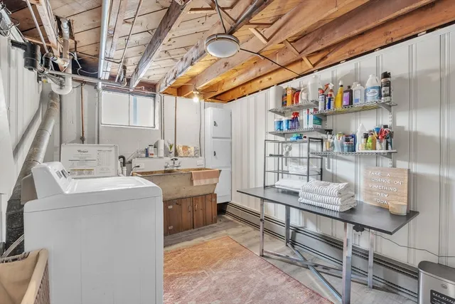 a room with storage and utility