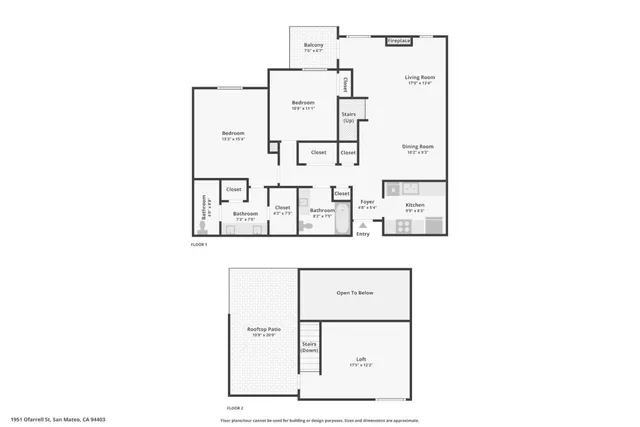 $1,188,000 | 1951 O'Farrell Street, Unit 404, San Mateo, CA 94403