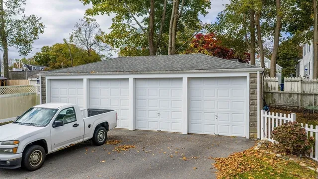 a view of a car garage