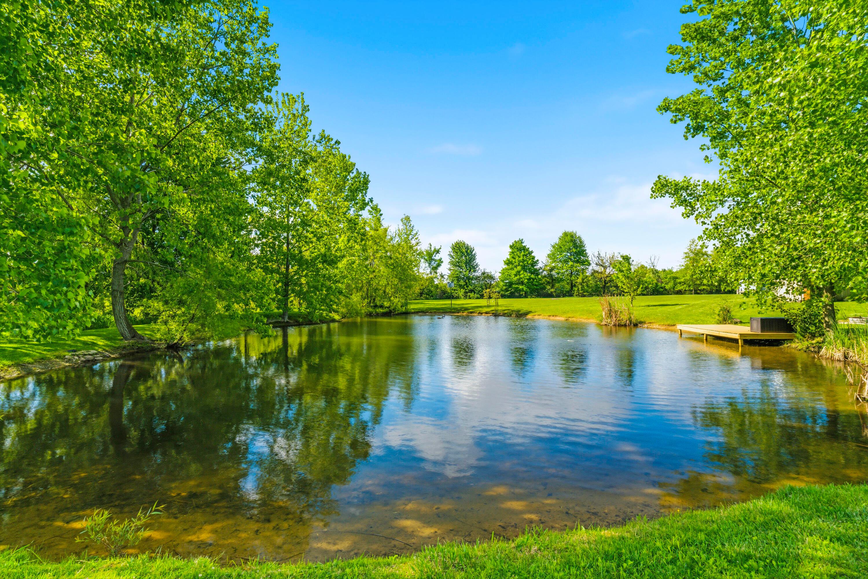 8507 Benner Road Johnstown, OH 43031 - Photo 54 of 69 The pond has a NEW dock, perfect for sitting and fishing! Bass, Bluegill, Catfish & Carp!