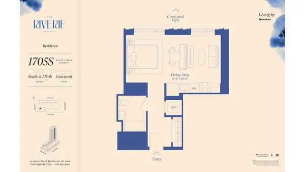 $4,170 | 18 India Street, Unit 1705S | Greenpoint