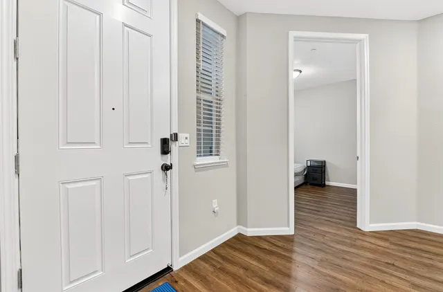 wooden floor in an empty room