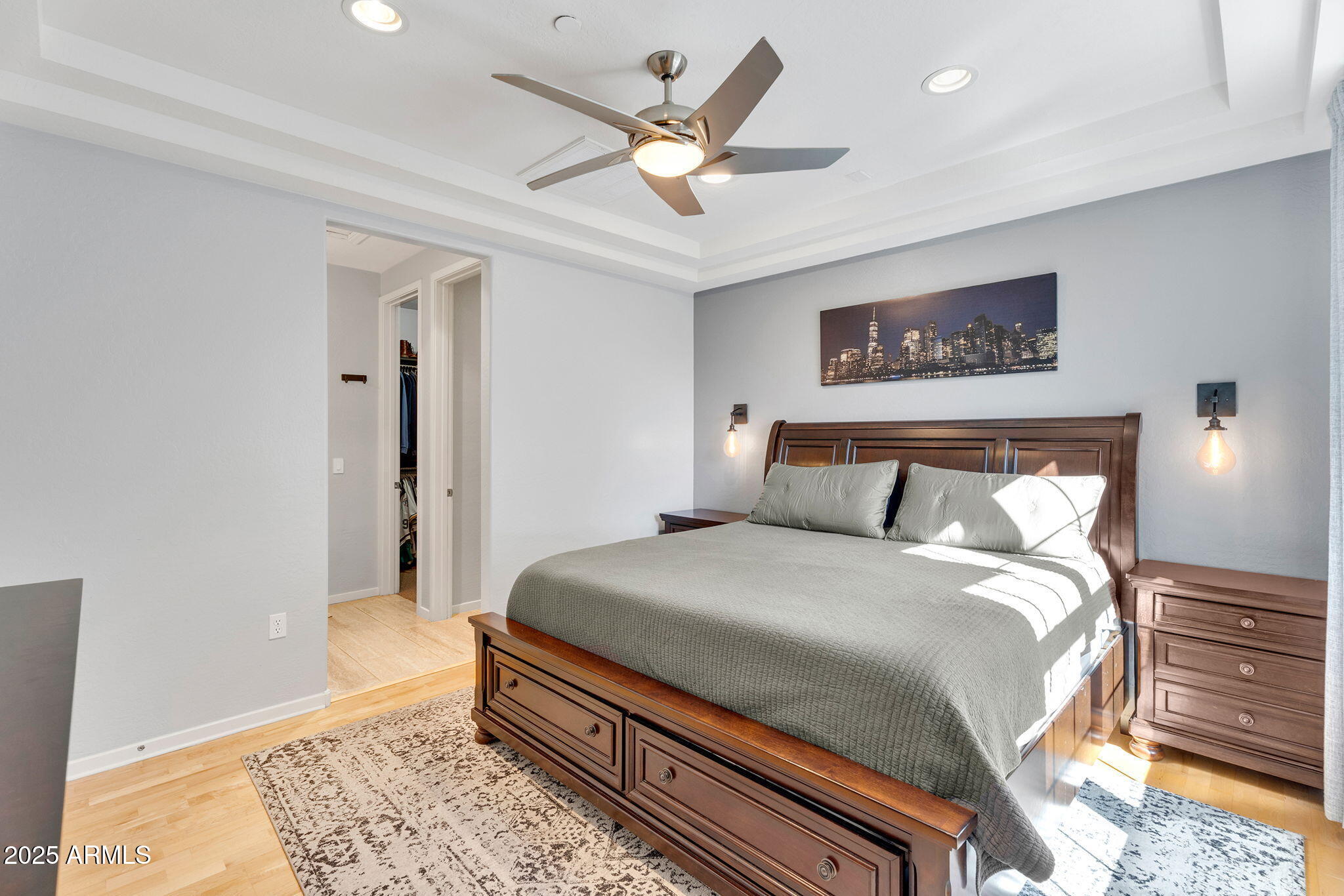 2446 East Roma Avenue Phoenix, AZ 85016 - Photo 21 of 37 Primary Bedroom with Tray Ceiling