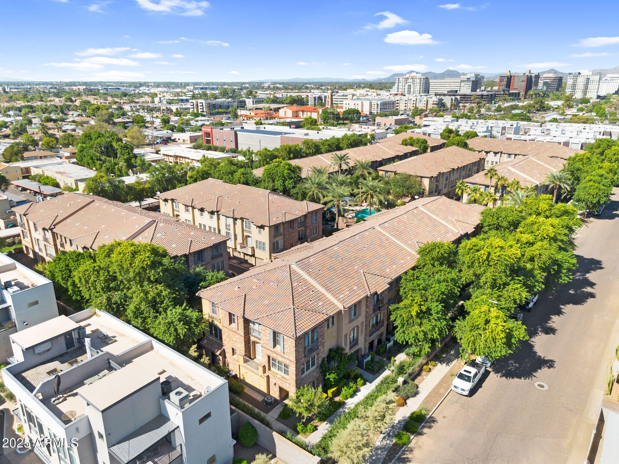 2446 East Roma Avenue Phoenix, AZ 85016 - Photo 36 of 37 Community Aerial with Pool