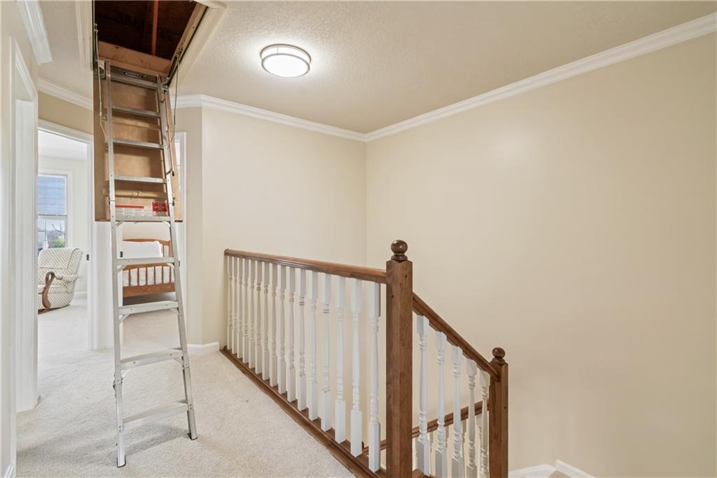 36 Castle View Drive McKees Rocks, PA 15136 - Photo 22 of 28 Wide hallway with attic access