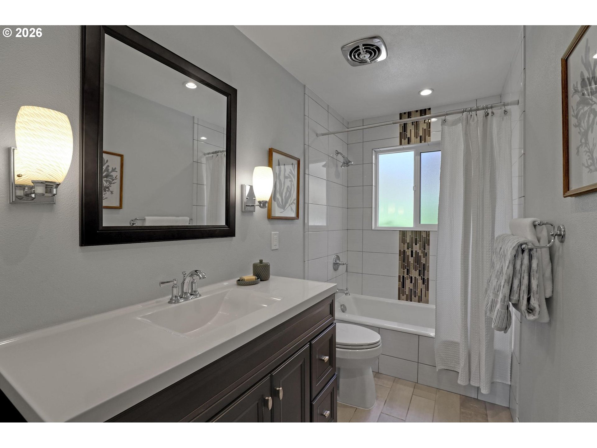 7021 Southwest Canyon Lane Portland, OR 97225 - Photo 15 of 25 a bathroom with a sink vanity granite and a mirror