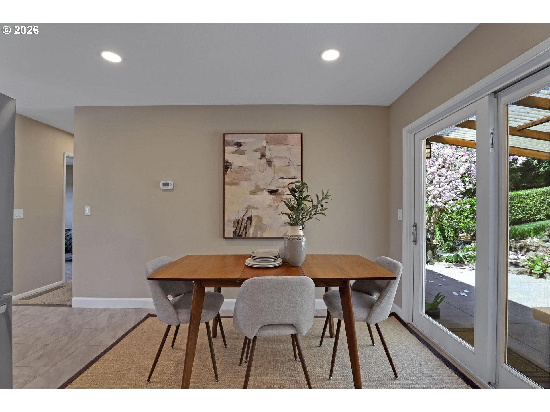 7021 Southwest Canyon Lane Portland, OR 97225 - Photo 9 of 25 a view of a dining room with furniture and wooden floor