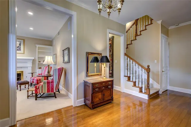 a view of livingroom with furniture and workspace