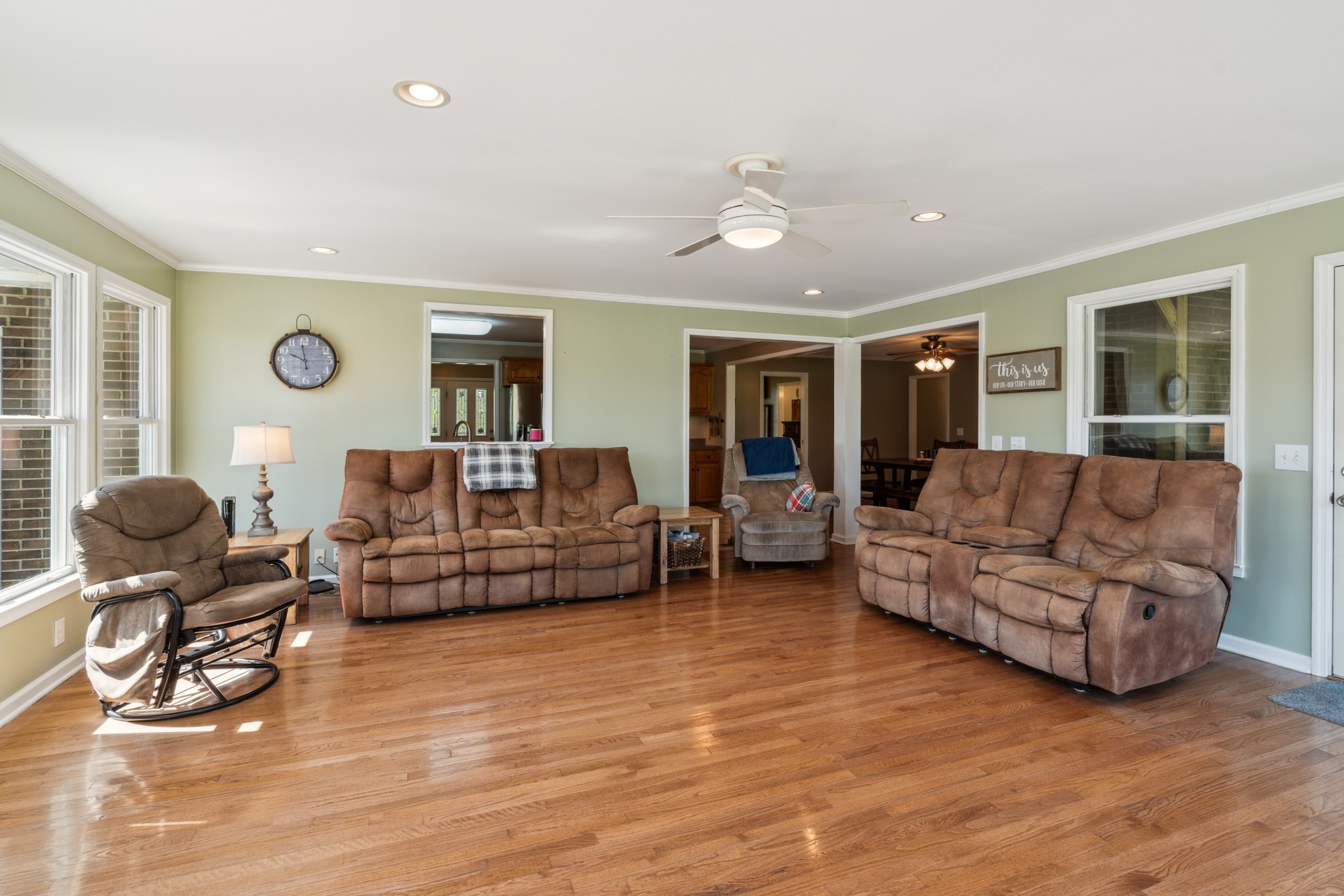 4520 Mt Sharon Road Greenbrier, TN 37073 - Photo 14 of 42 a living room with furniture and a large window