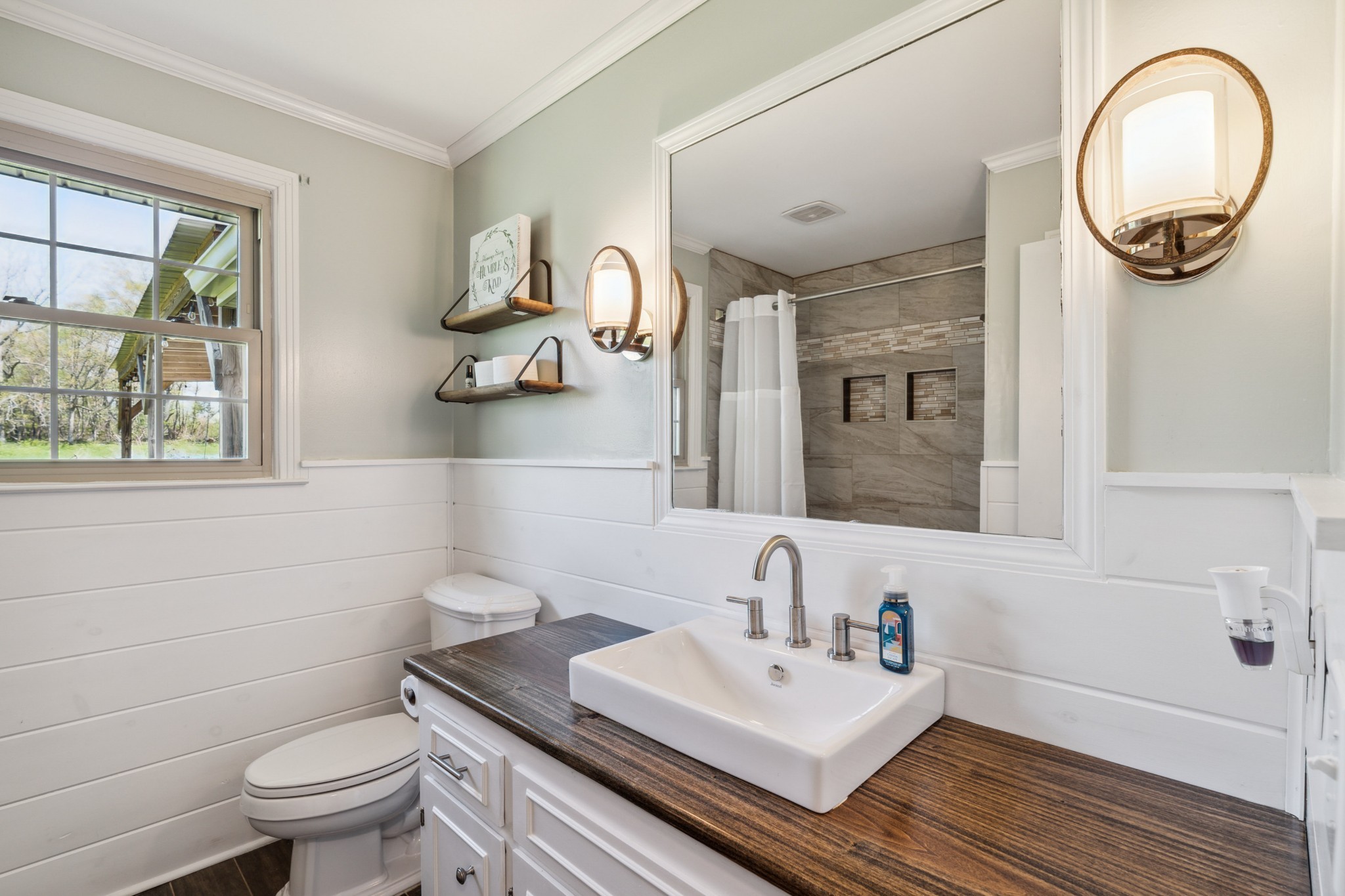 4520 Mt Sharon Road Greenbrier, TN 37073 - Photo 15 of 42 a bathroom with a toilet a sink and a mirror