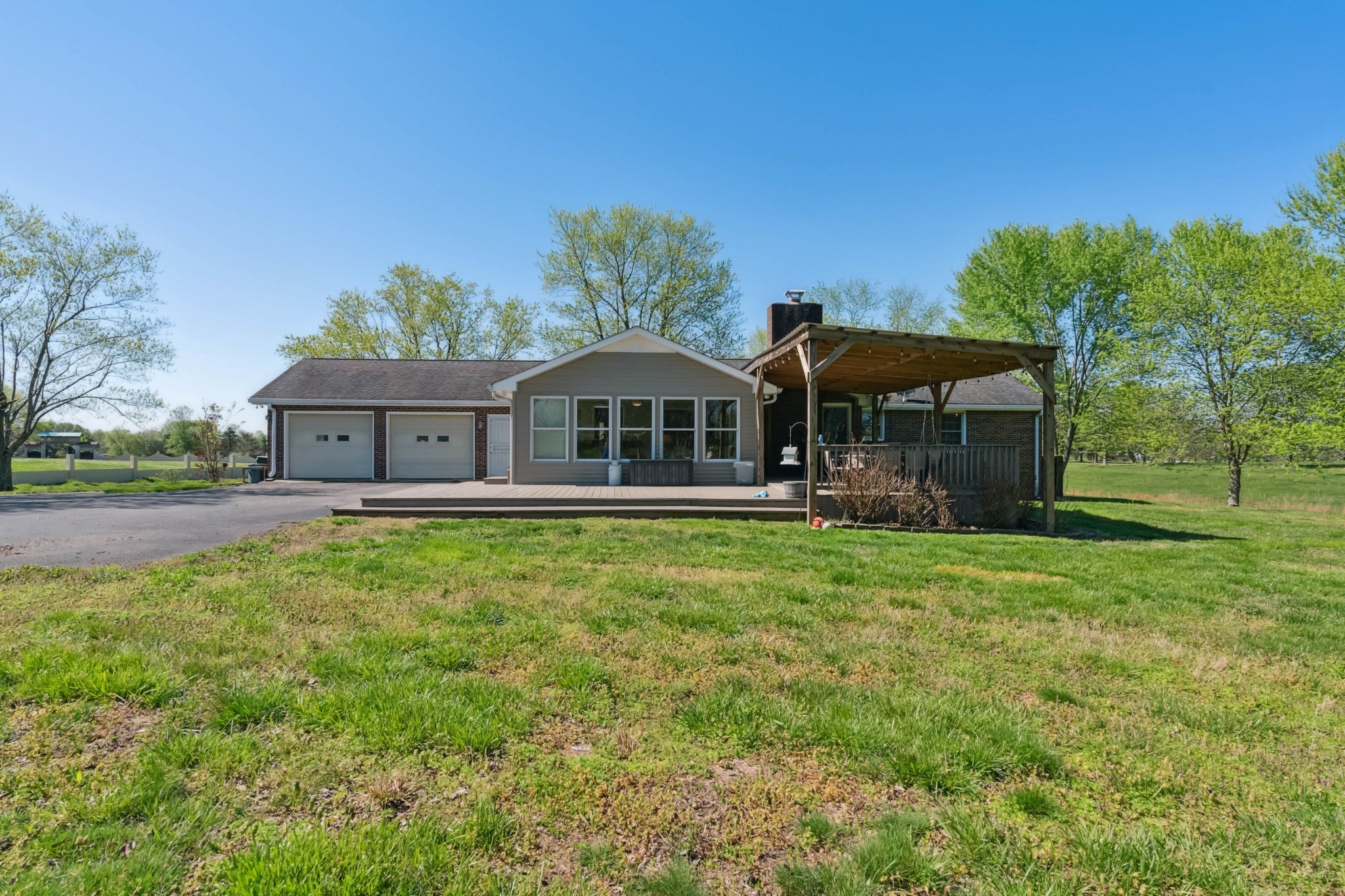 4520 Mt Sharon Road Greenbrier, TN 37073 - Photo 36 of 42 a front view of house with yard and seating area