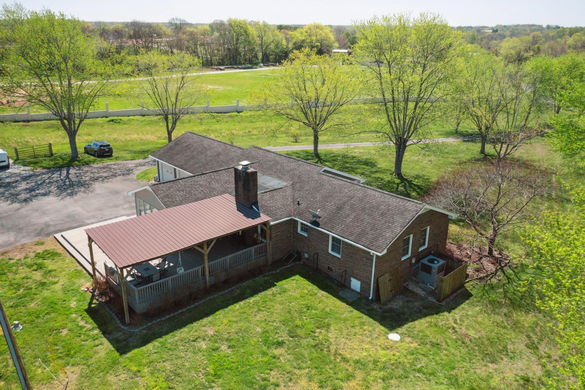 4520 Mt Sharon Road Greenbrier, TN 37073 - Photo 39 of 42 an aerial view of a house having outdoor space patio and mountain view