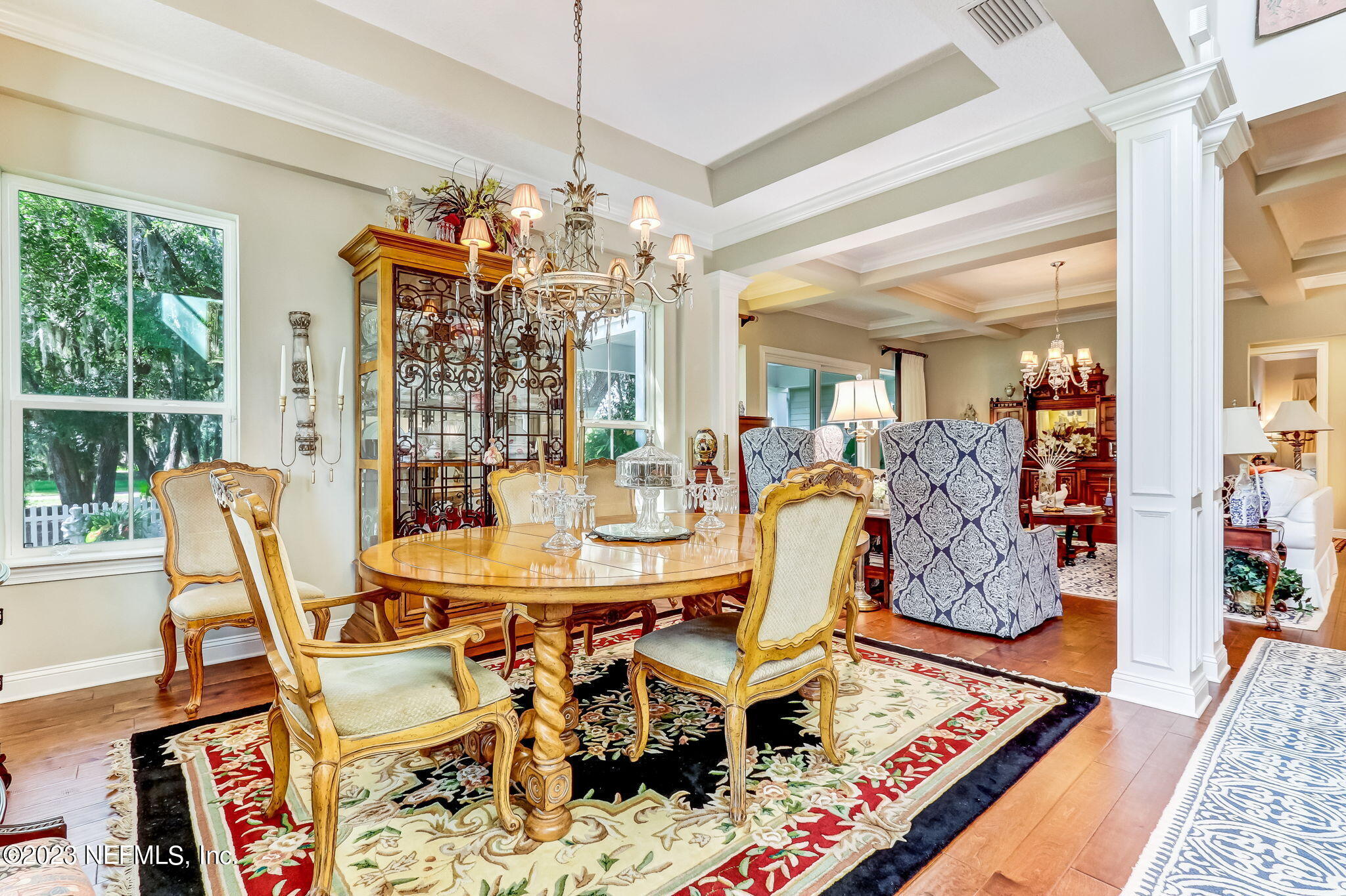 28951 Grandview Manor Yulee, FL 32097 - Photo 3 of 35 a view of a dining room with furniture window and wooden floor