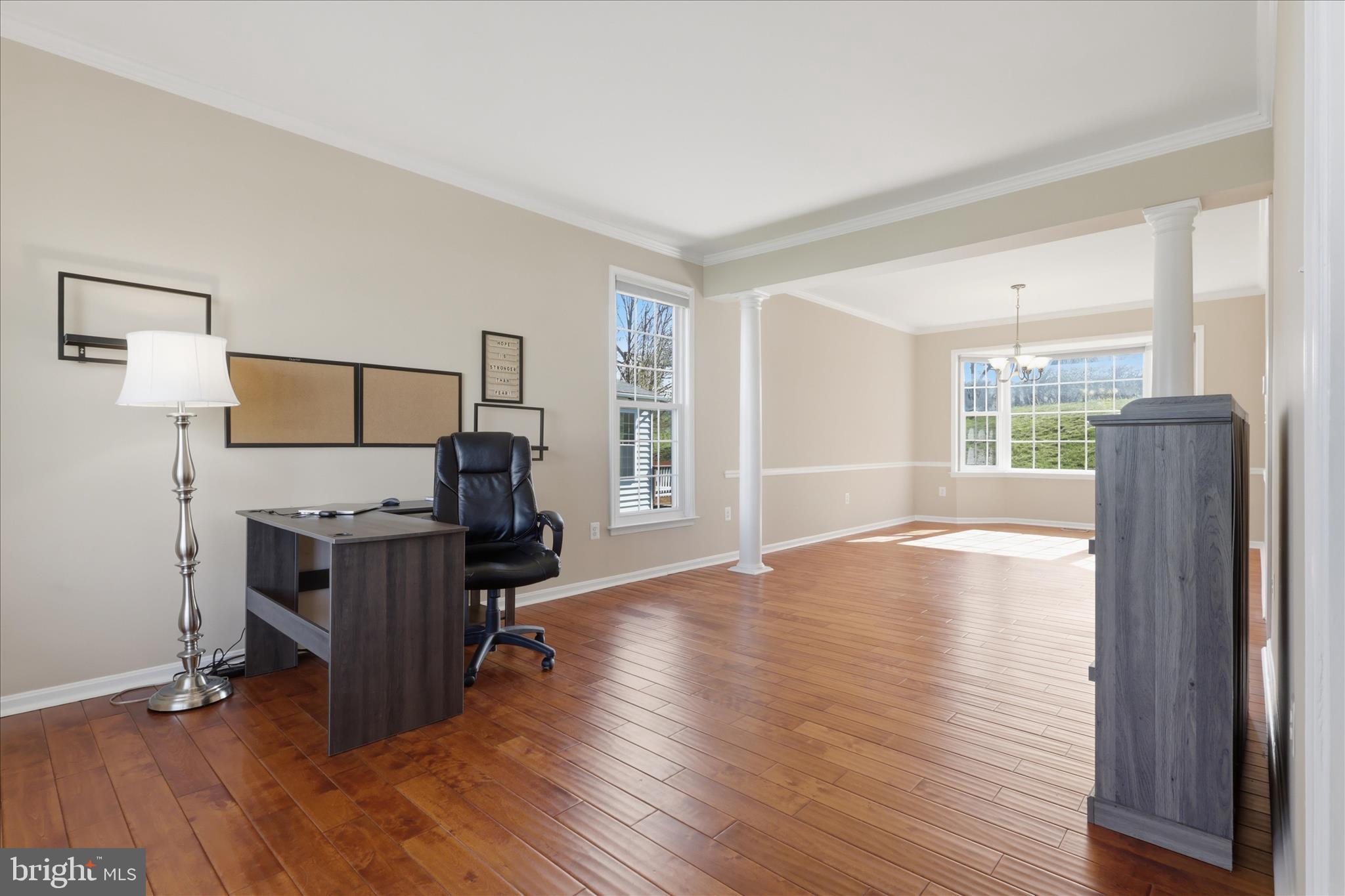 305 Tiger Way Boonsboro, MD 21713 - Photo 13 of 79 a view of a workspace with wooden floor