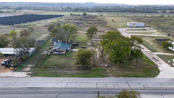 a view of a lake from a yard