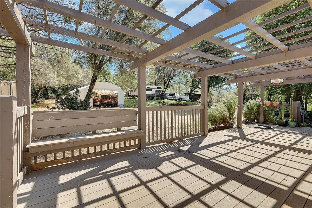 23003 Pleasant Valley Road North San Juan, CA 95960 - Photo 13 of 47 a view of a porch with wooden floor