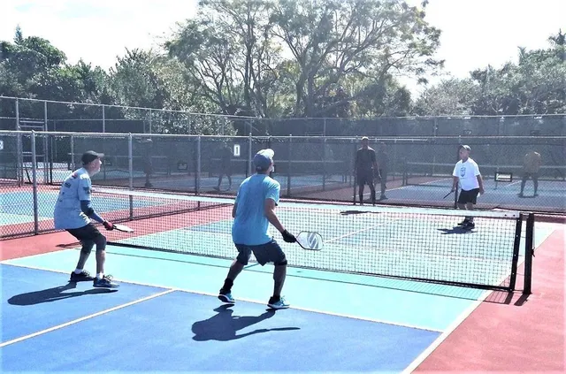 a group of people sitting in a backyard