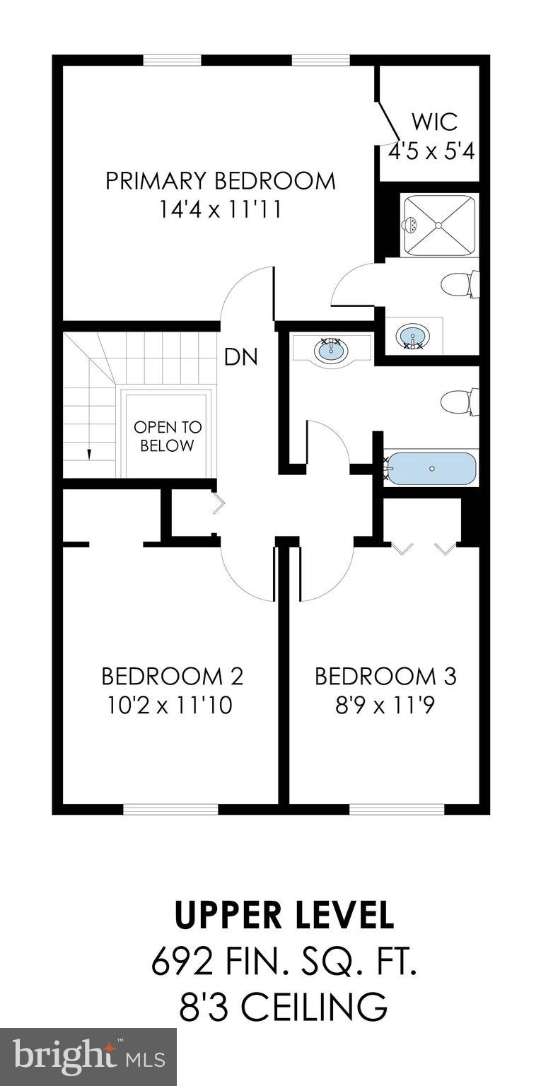 11852 St Trinians Court Reston, VA 20191 - Photo 47 of 48 Upper level floor plan