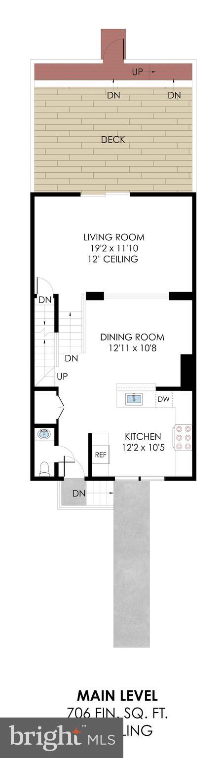 11852 St Trinians Court Reston, VA 20191 - Photo 45 of 48 Main level floor plan