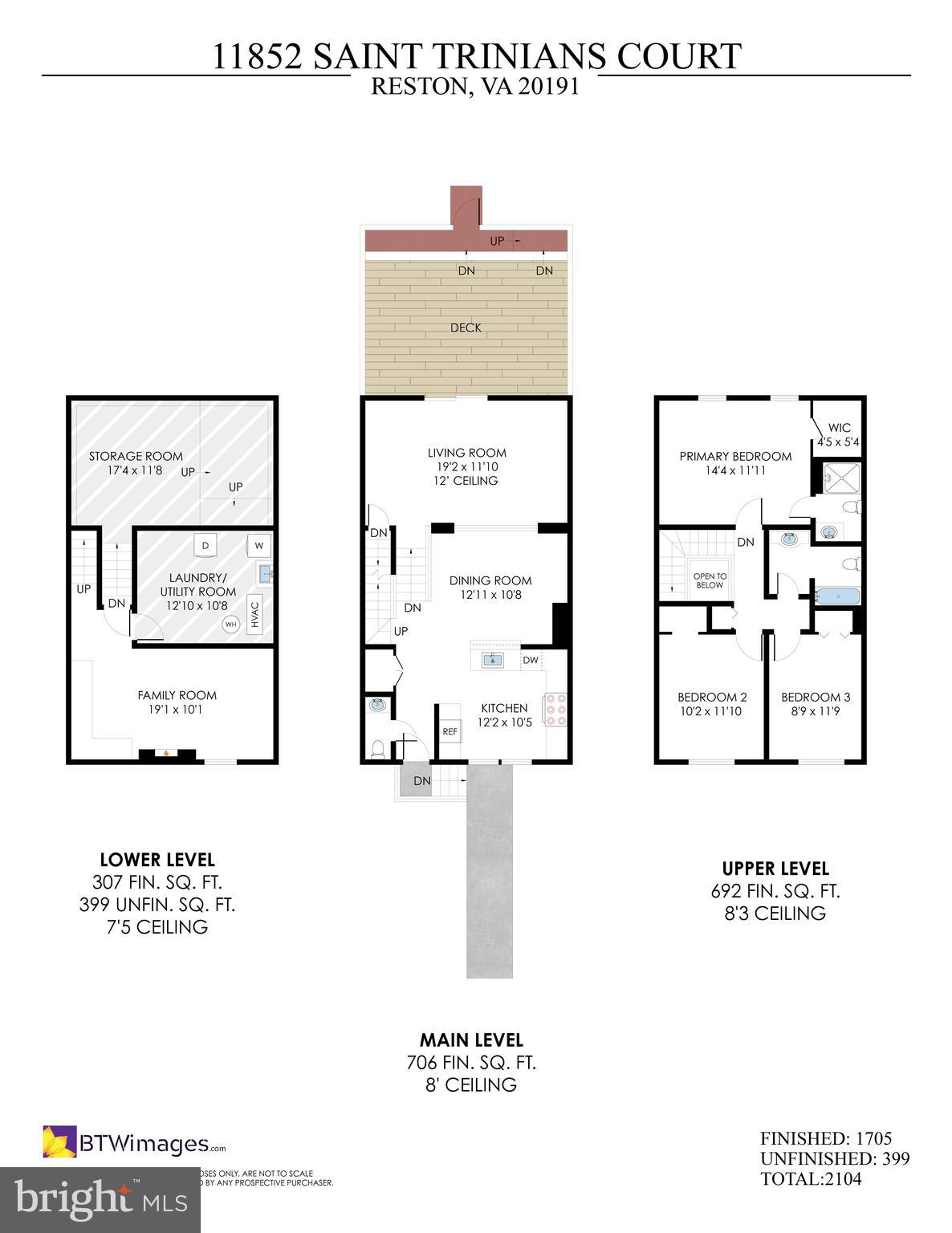 11852 St Trinians Court Reston, VA 20191 - Photo 48 of 48 Floor plan