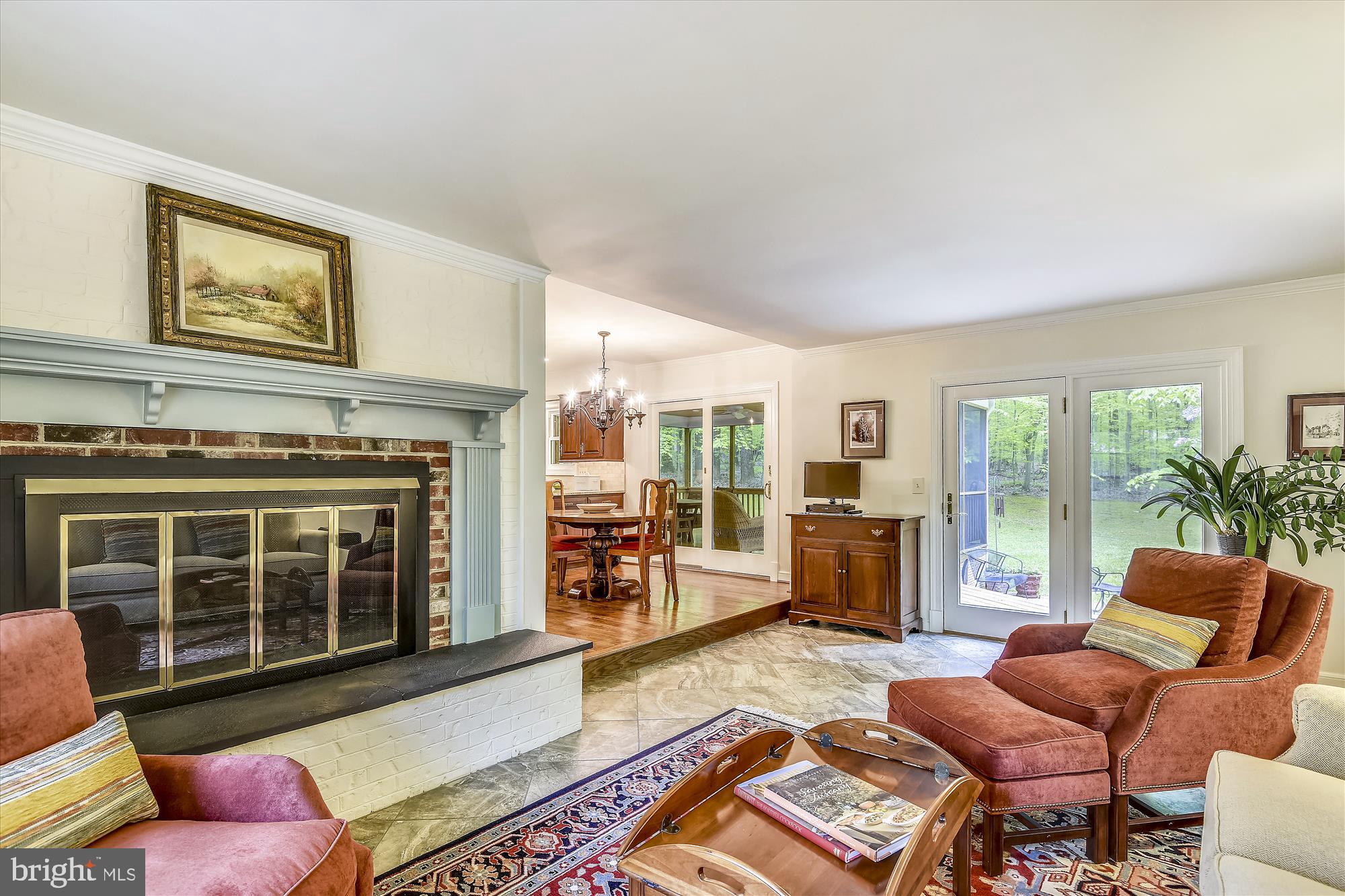 11615 Springtime Lane Fairfax Station, VA 22039 - Photo 12 of 38 a living room with furniture and a fireplace