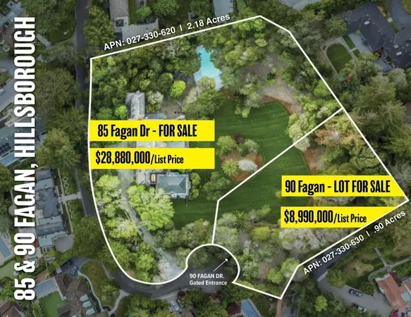 $28,880,000 | 85 Fagan Drive, Hillsborough, CA 94010