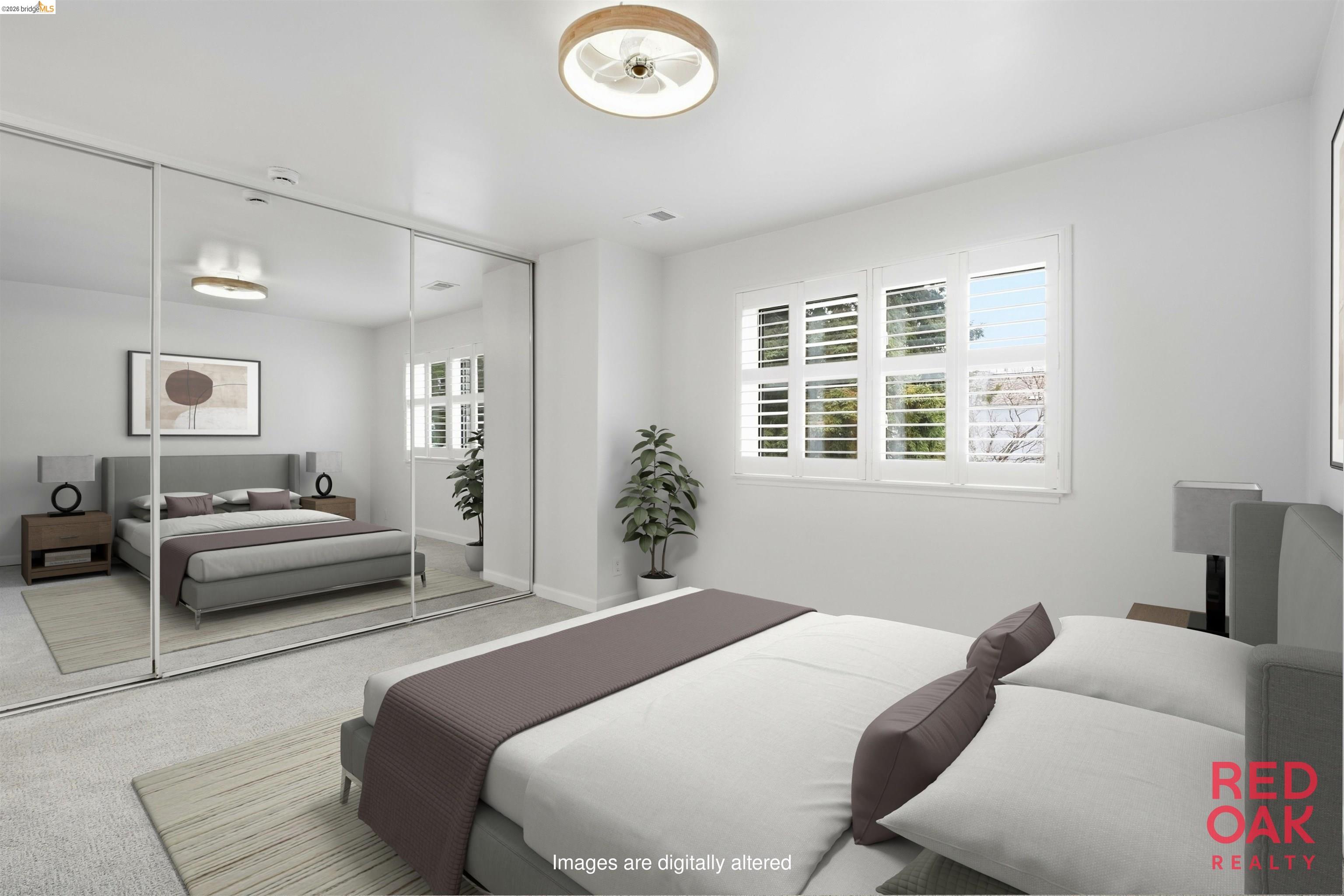 18018 Sahara Road Hayward, CA 94541 - Photo 6 of 20 a bedroom with a bed and a chandelier