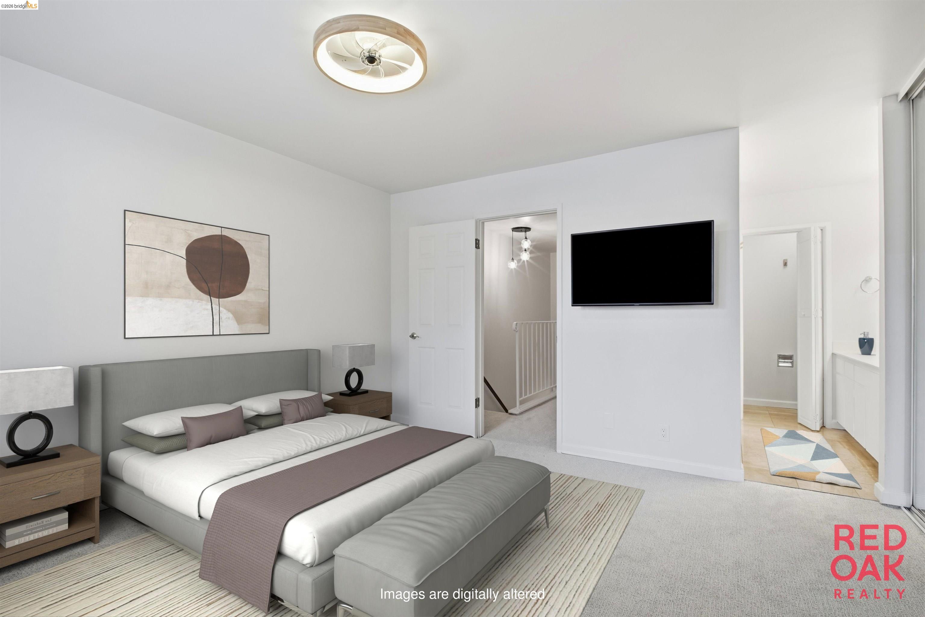 18018 Sahara Road Hayward, CA 94541 - Photo 7 of 20 Bedroom with light colored carpet and baseboards