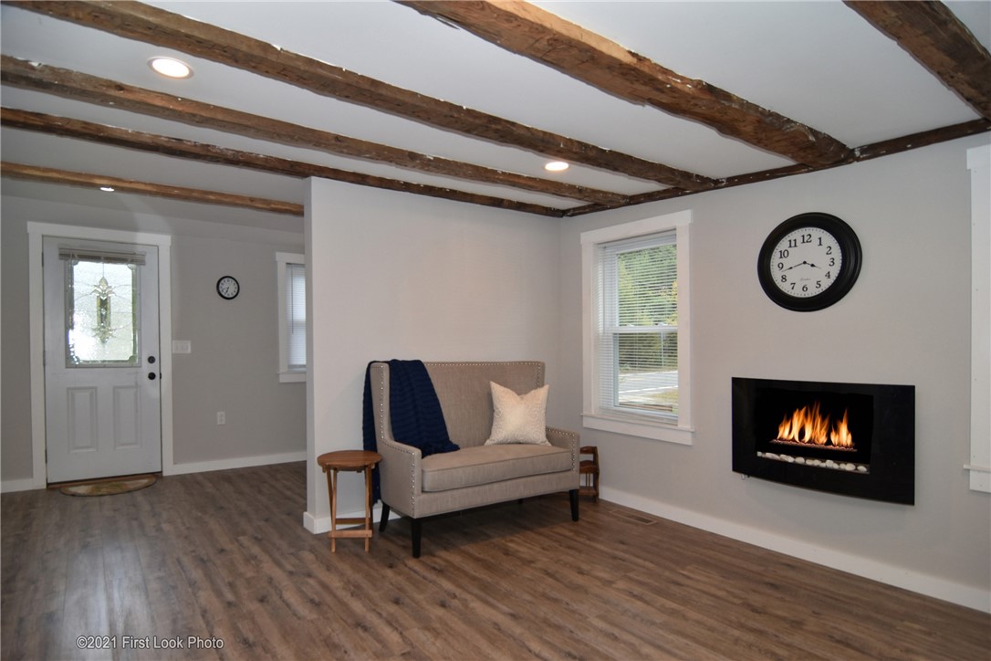 78 Cucumber Hill Road Foster, RI 02825 - Photo 7 of 34 Beautiful exposed beams in living room