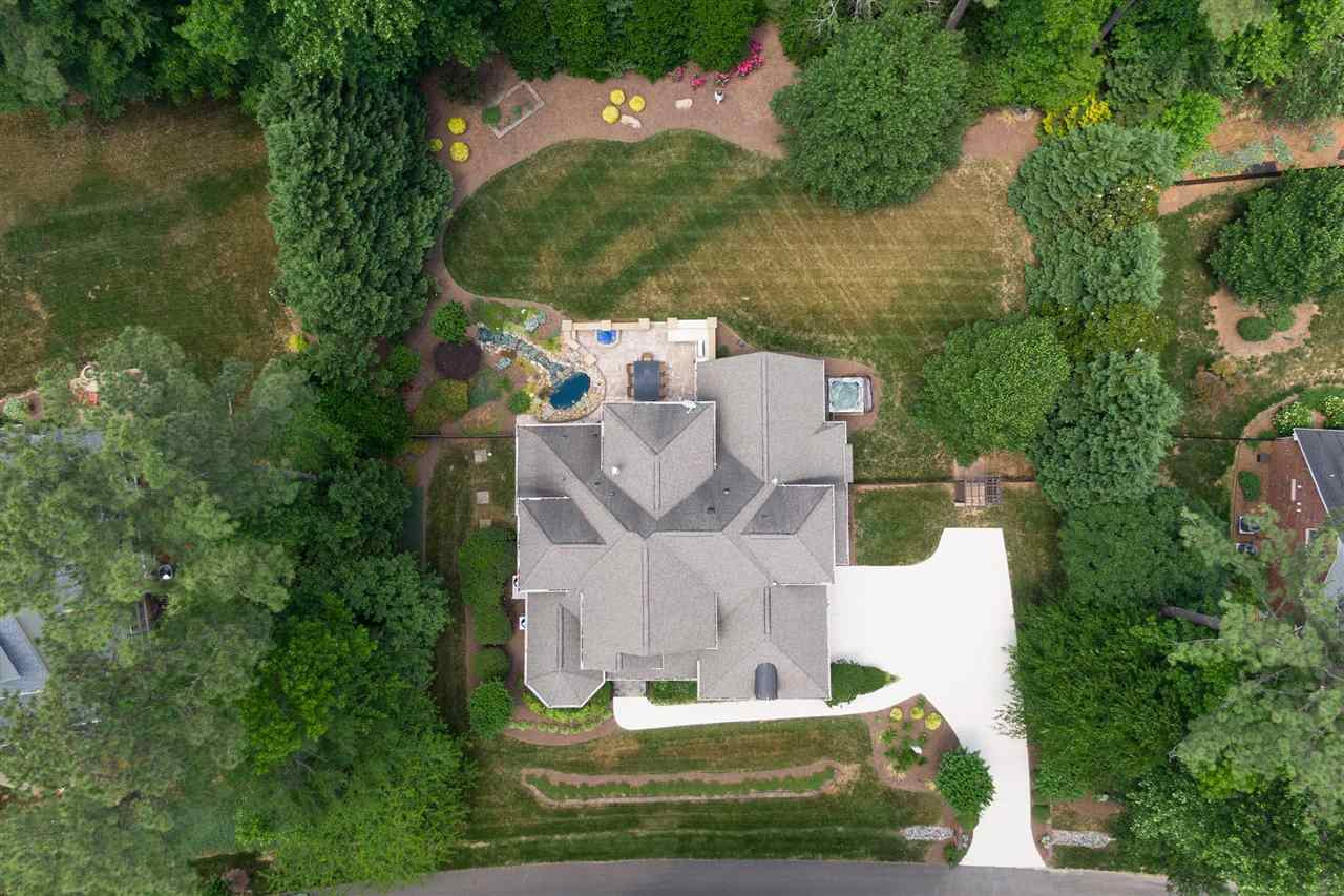 2024 Macon Ridge Road Raleigh, NC 27613 - Photo 2 of 30 8 acre neighborhood preserve in front of home provides 360 degrees of privacy and nature to view. Aerial View