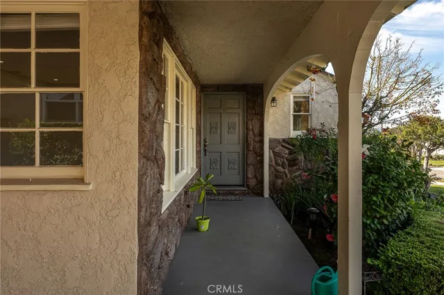 a backyard of a house