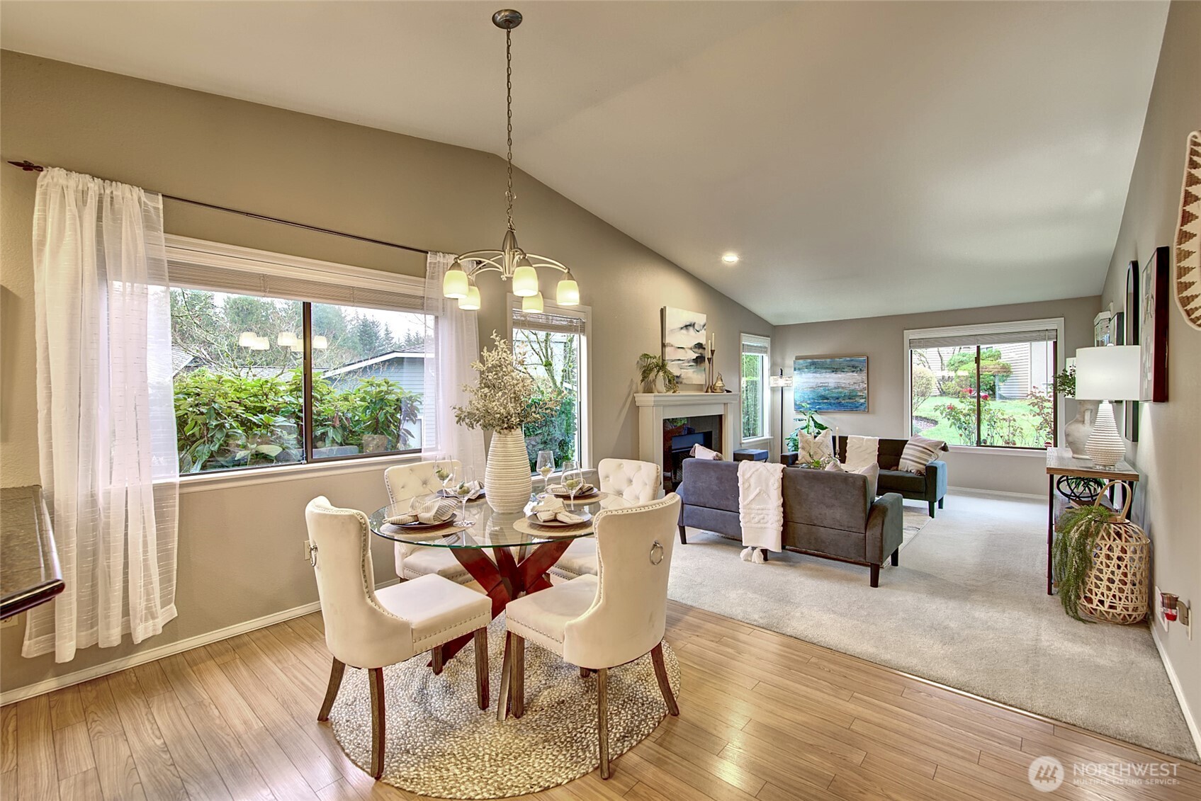 1800 Mill Creek Road, Unit 4A Mill Creek, WA 98012 - Photo 27 of 32 a dining room with furniture window wooden floor
