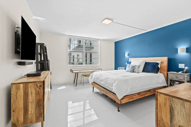 a view of a balcony with city view