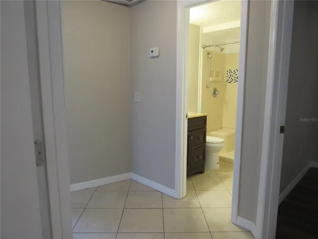 a view of an empty room