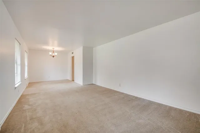 a view of an empty room