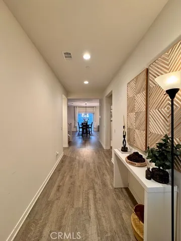 a view of livingroom with furniture and wooden floor